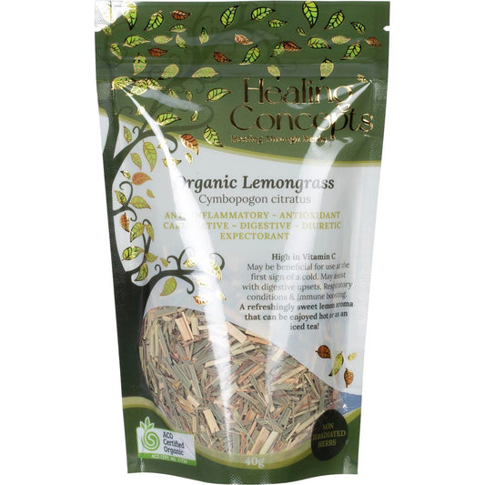 Healing Concepts Organic Lemongrass 40g - Cutprice Online