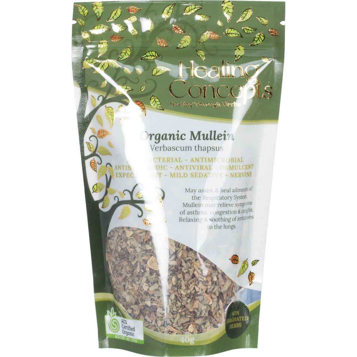 Healing Concepts Organic Mullein 40g - Cutprice Online