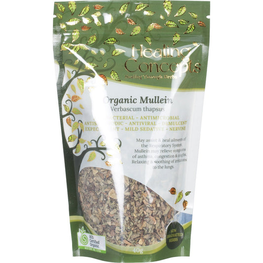 Healing Concepts Organic Mullein 40g - Cutprice Online