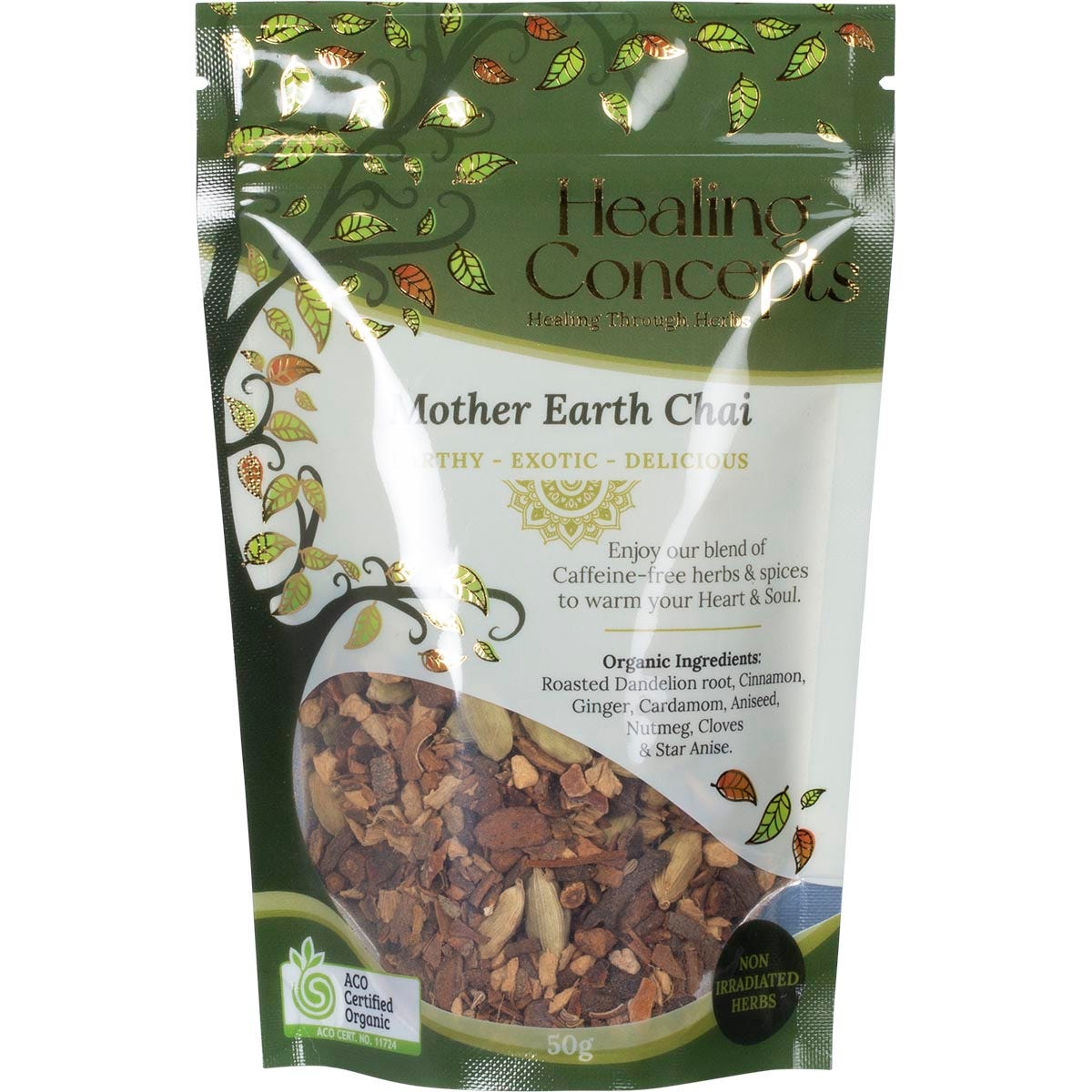 Healing Concepts Organic Blend Mother Earth Chai 50g - Cutprice Online