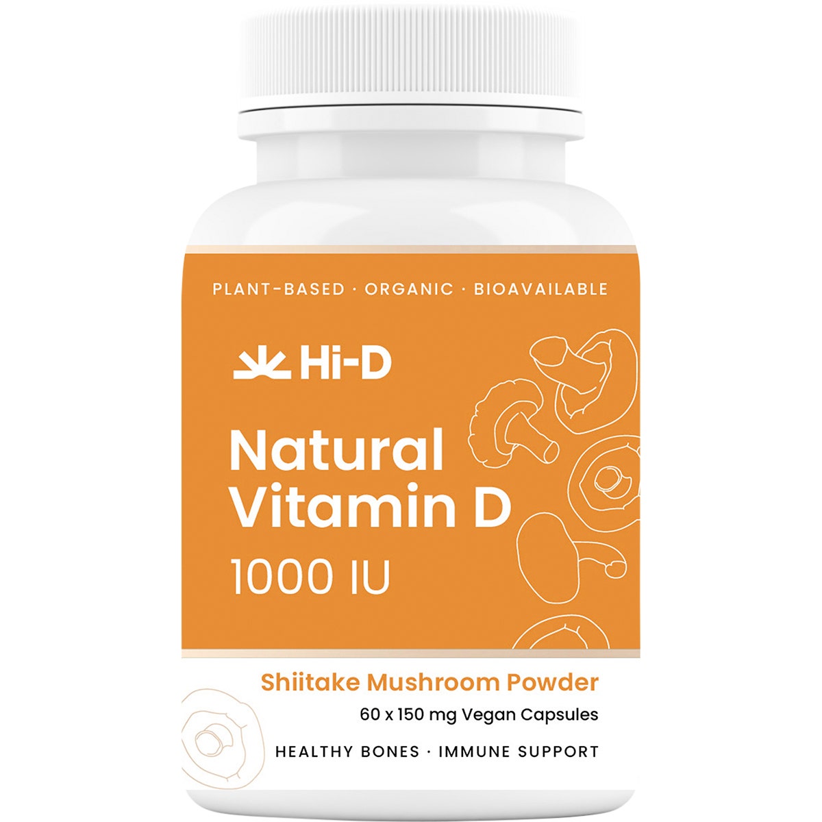 Hi-D Natural Vitamin D 1000 IU 60 Caps - Cutprice Online