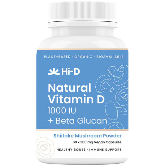 Hi-D Natural Vitamin D 1000 IU + Beta Glucan 60 Caps - Cutprice Online