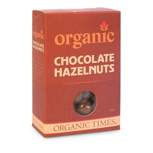 ORGANIC TIMES Milk Chocolate Hazelnuts 150g ORGANIC TIMES