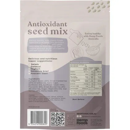 HEMP FOODS AUSTRALIA Antioxidant Seed Mix 5x180g - Cutprice Online