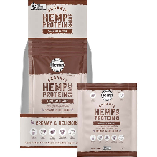 HEMP FOODS AUSTRALIA Organic Hemp Protein Chocolate 7x35g - Cutprice Online