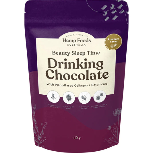 HEMP FOODS AUSTRALIA Drinking Chocolate Beauty Sleep Time 112g - Cutprice Online