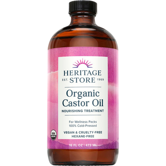 HERITAGE STORE Organic Castor Oil 473ml - Cutprice Online
