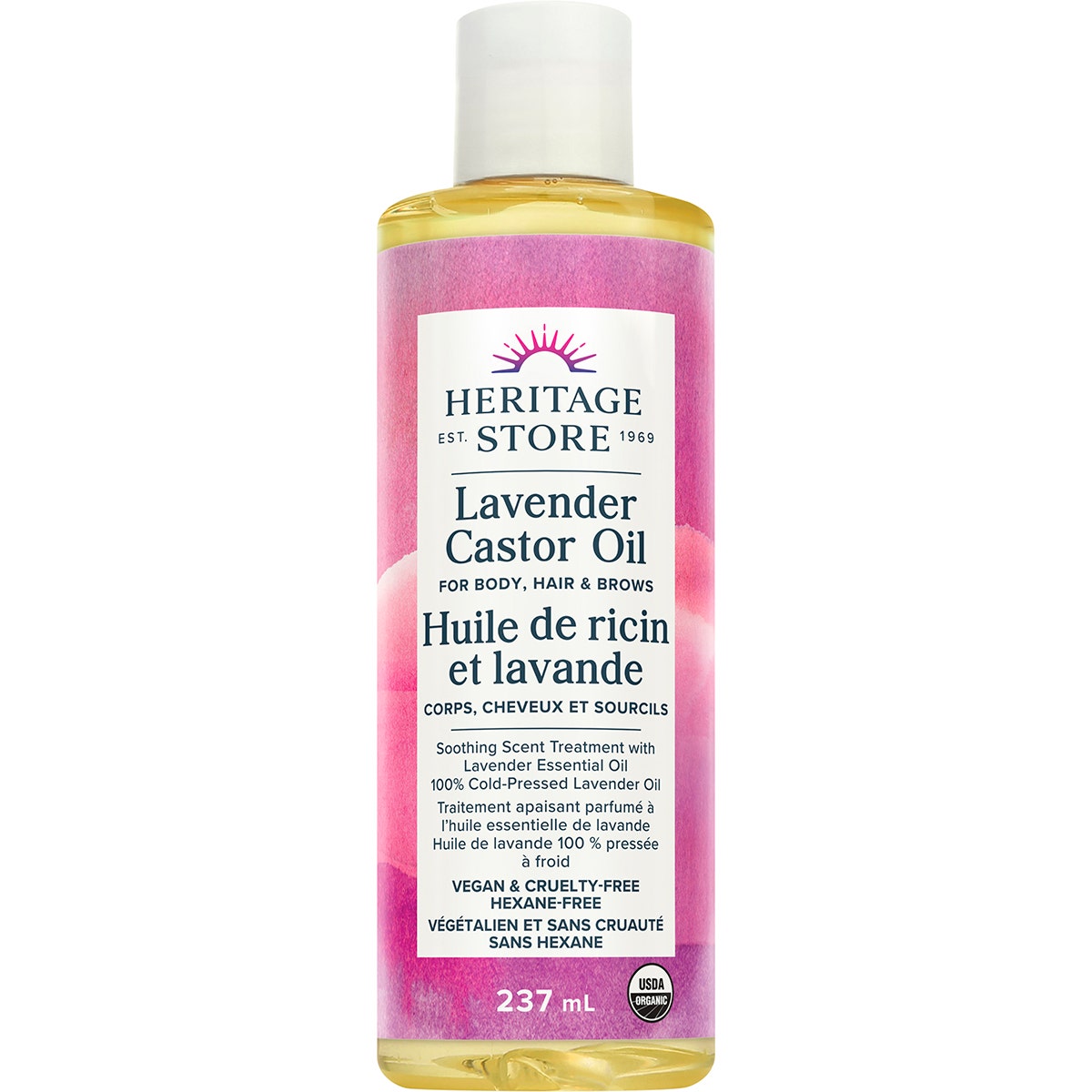 HERITAGE STORE Lavender Castor Oil 237ml - Cutprice Online