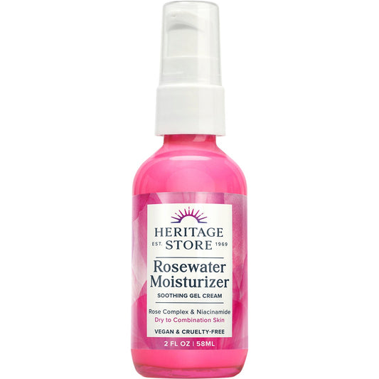 Heritage Store Rosewater Moisturizer Dry to Combination Skin 58ml - Cutprice Online