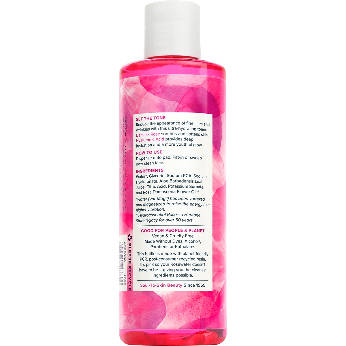 HERITAGE STORE Rosewater Toner Dry to Combination Skin 237ml - Cutprice Online