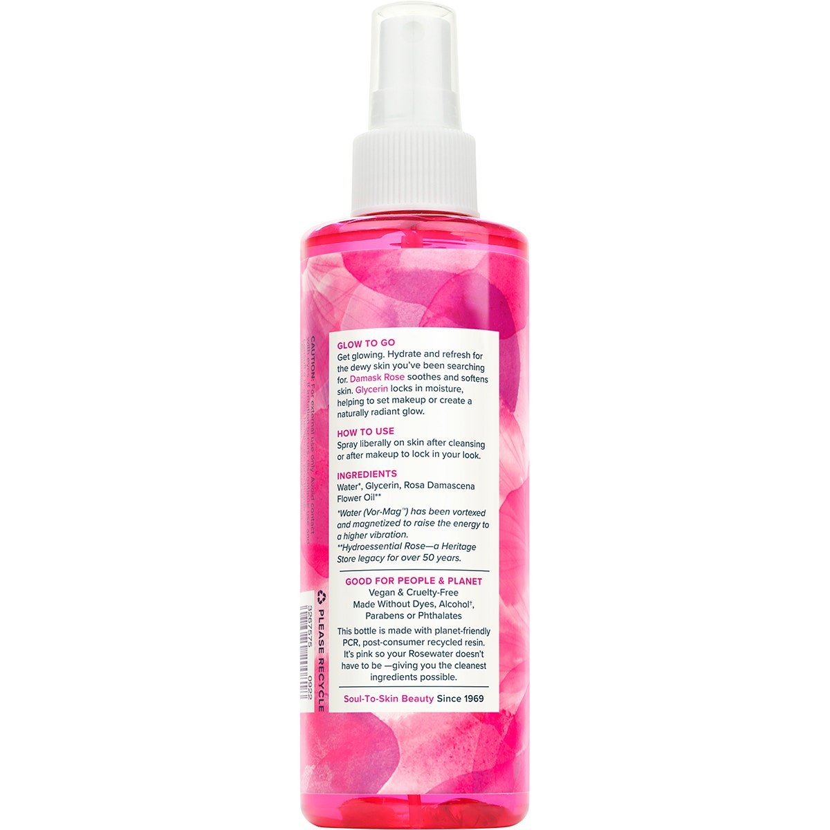HERITAGE STORE Rosewater & Glycerin Hydrating Facial Mist 237ml - Cutprice Online