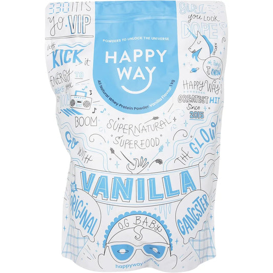 Happy Way Whey Protein Powder Vanilla 1kg HAPPY WAY