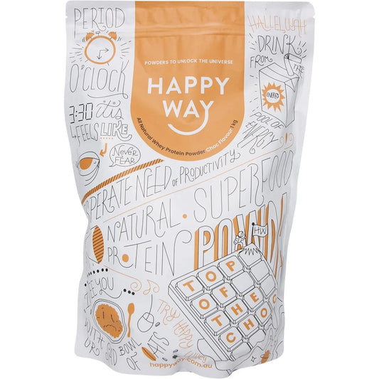 Happy Way Whey Protein Powder Chocolate 1kg HAPPY WAY