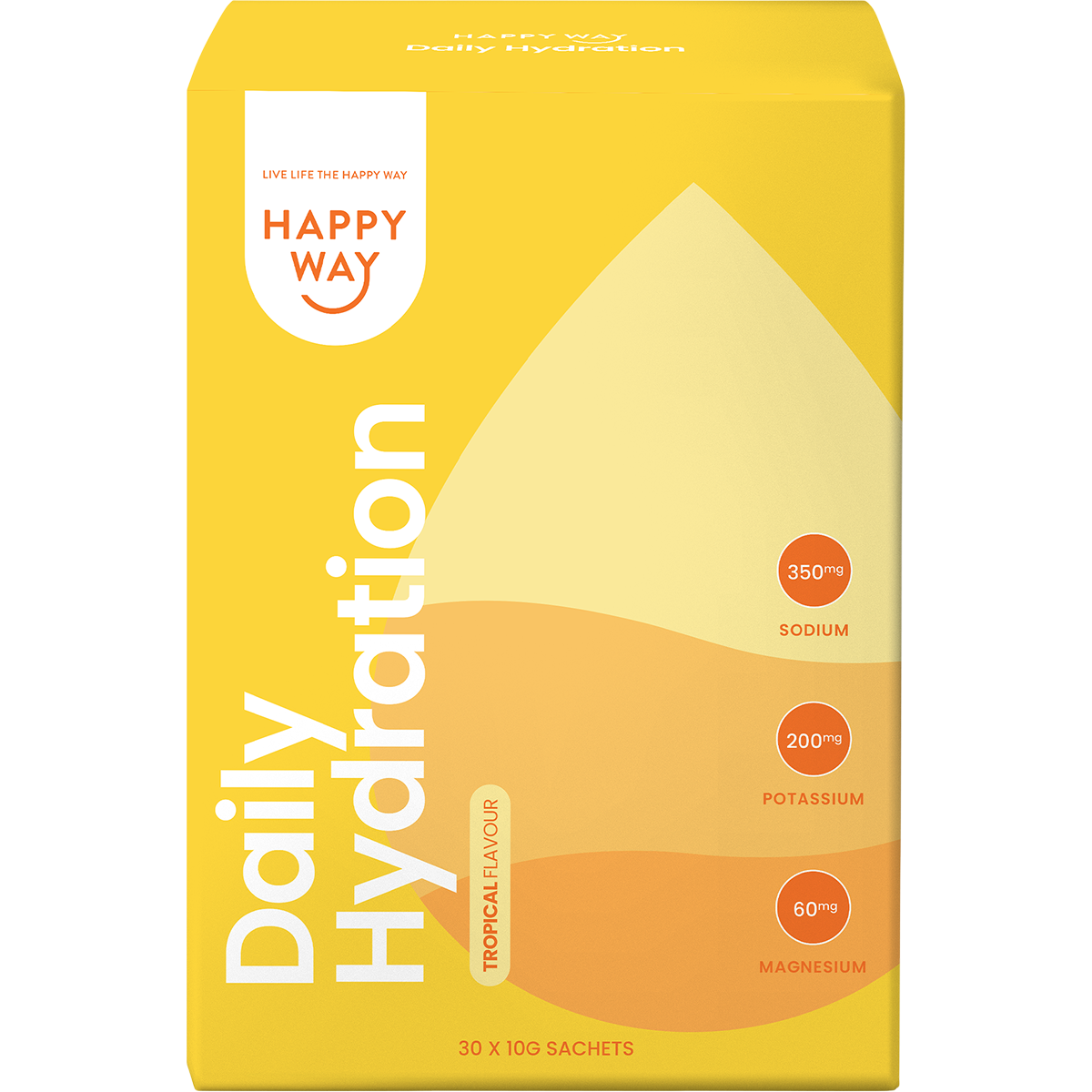 Happy Way Daily Hydration Sachets Tropical 30x10g