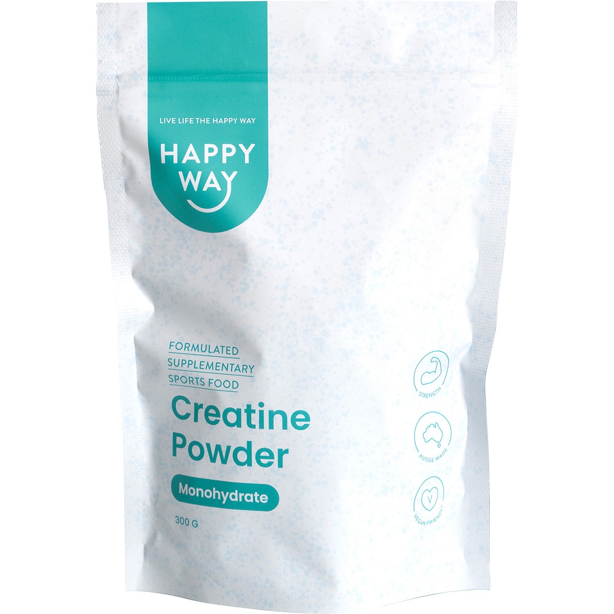 HAPPY WAY Creatine Powder Monohydrate 300g - Cutprice Online
