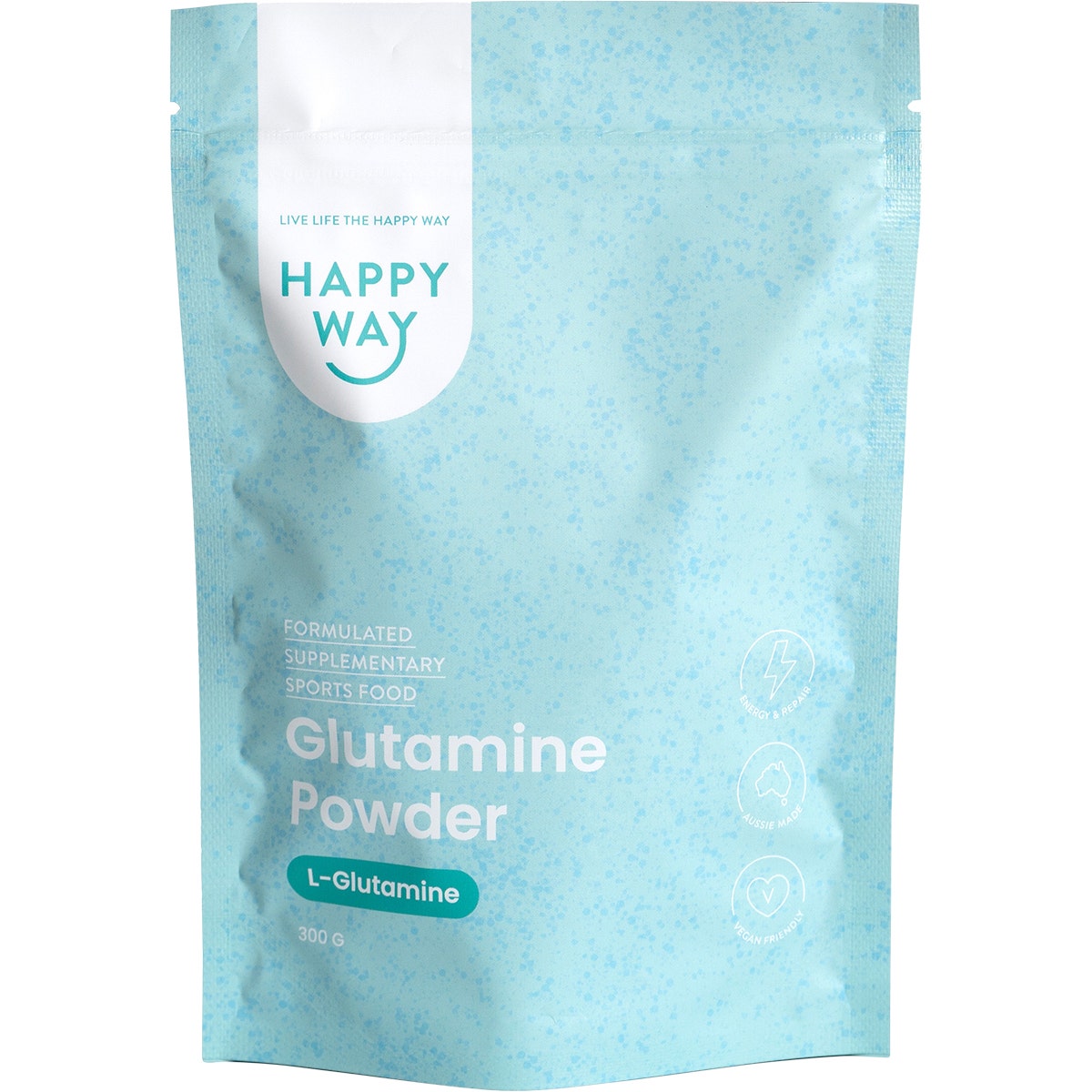 HAPPY WAY Glutamine Powder L-Glutamine 300g - Cutprice Online