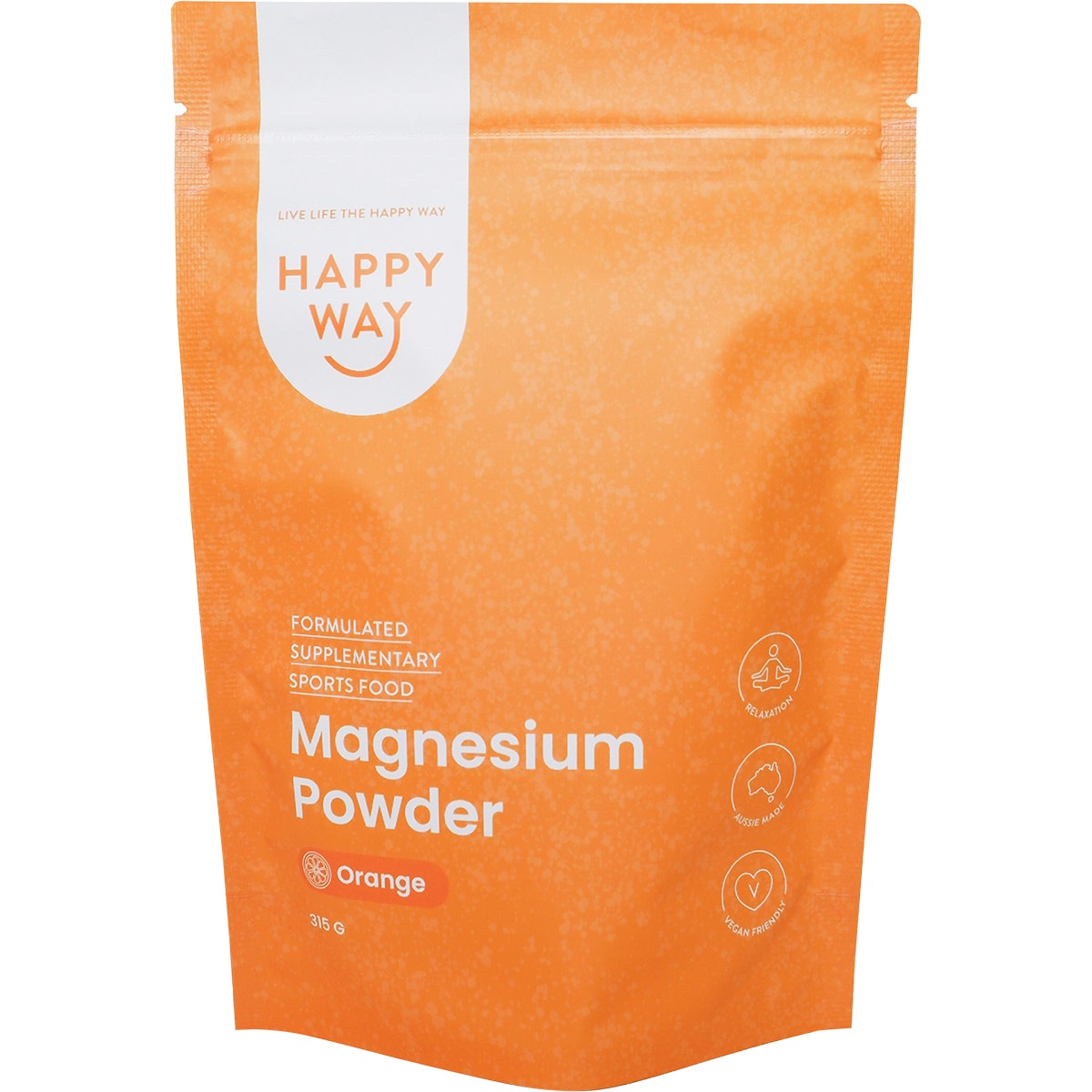 HAPPY WAY Magnesium Powder Orange 315g - Cutprice Online