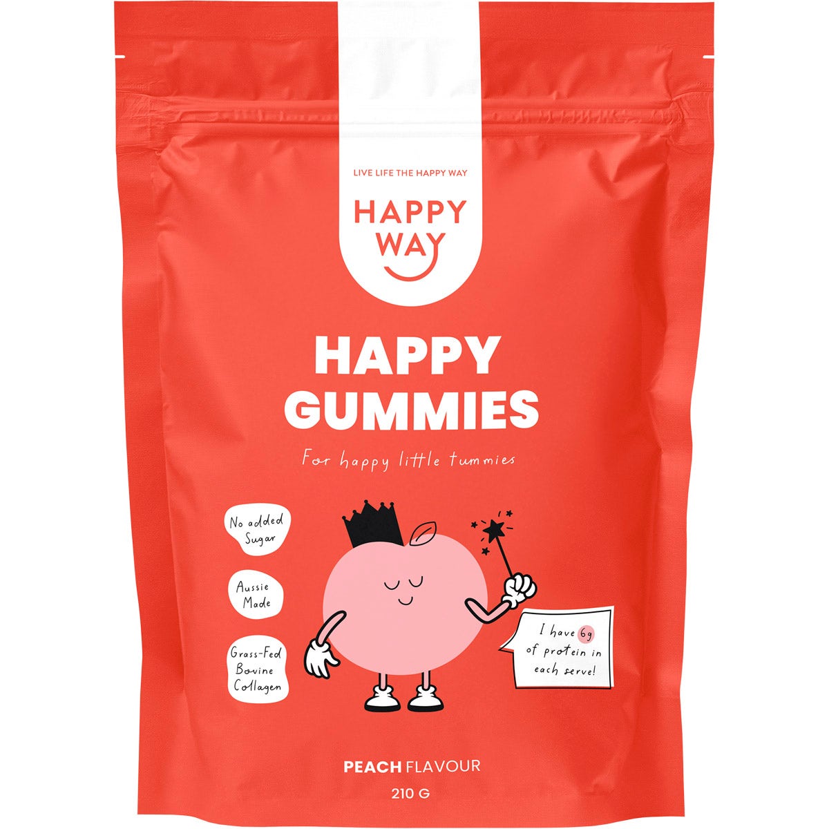 Happy Way Happy Gummies Peach 210g - Cutprice Online