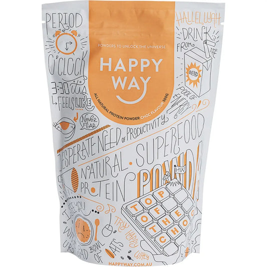 Happy Way Whey Protein Powder Chocolate 500g HAPPY WAY