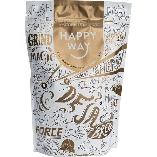 Happy Way Whey Protein Powder Coffee 500g HAPPY WAY
