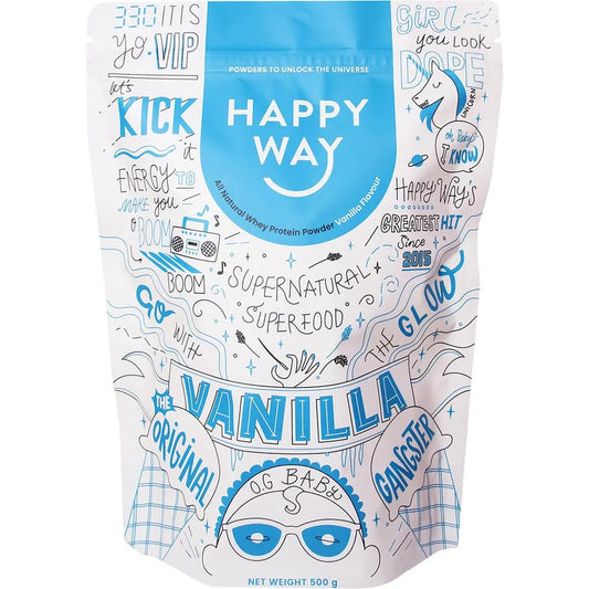 Happy Way Whey Protein Powder Vanilla 500g HAPPY WAY