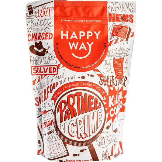 HAPPY WAY Whey Protein Powder Chocolate Hazelnut 500g HAPPY WAY