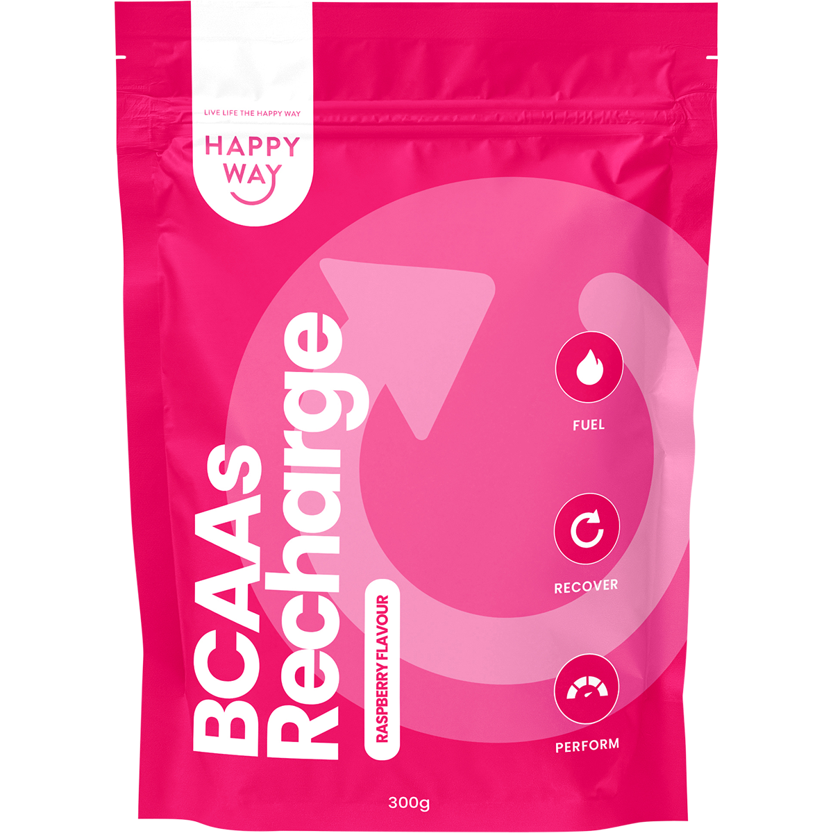 Happy Way BCAA Recharge Raspberry 300g