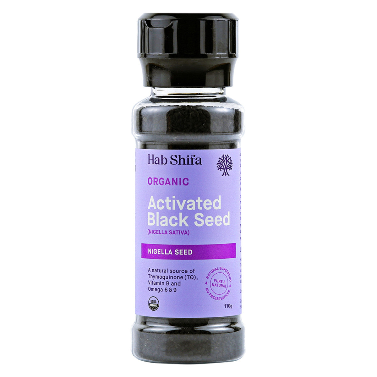 Hab Shifa Organic Activated Black Seed Grinder 110g - Cutprice Online