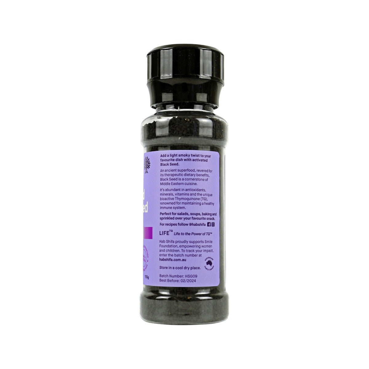 Hab Shifa Organic Activated Black Seed Grinder 110g - Cutprice Online