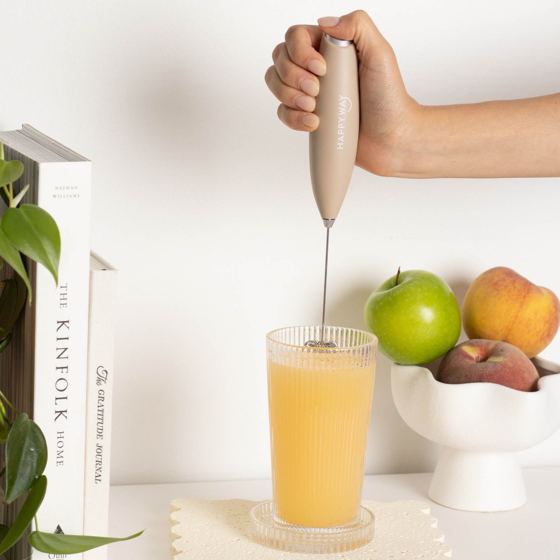 HAPPY WAY Hand Blender Beige with Stand - Cutprice Online