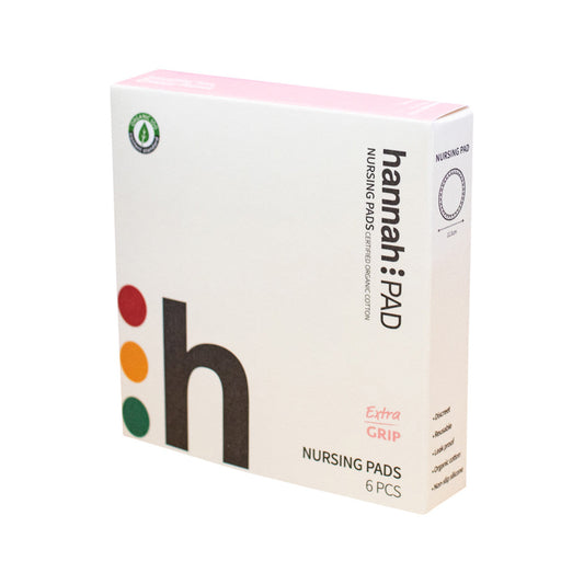 Hannah Pad Organic Cotton Nursing Pads Extra Grip x 6 Pack - Cutprice Online