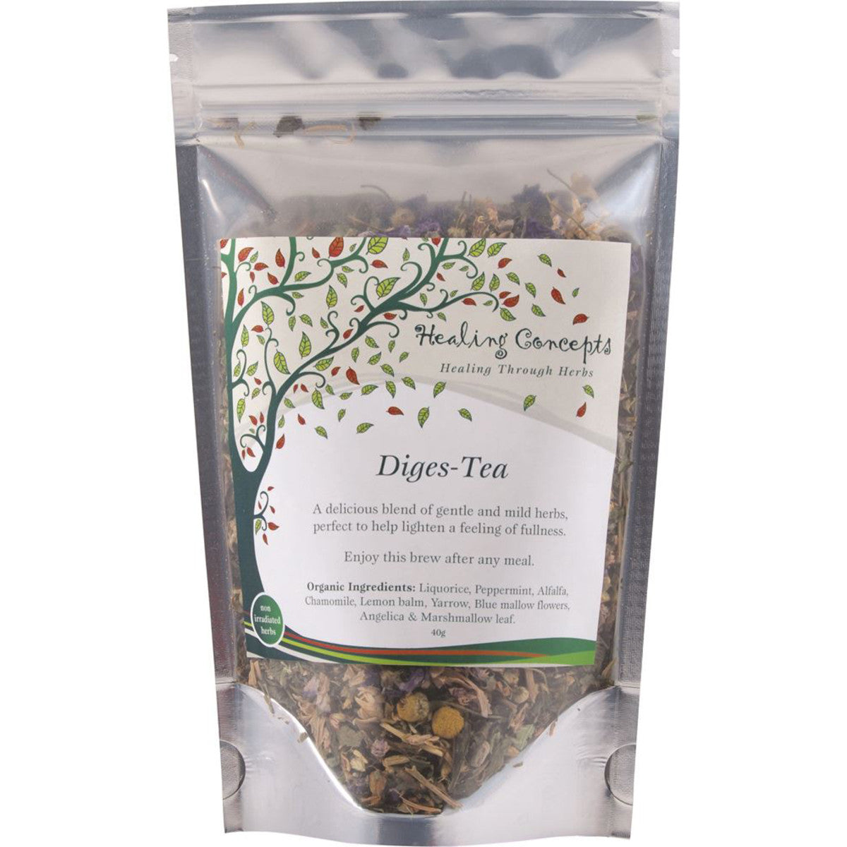 Healing Concepts Organic Blend Diges-Tea 40g - Cutprice Online