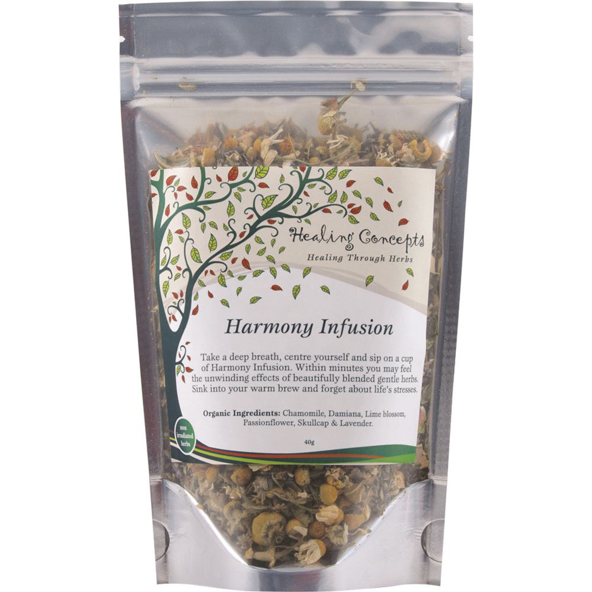Healing Concepts Organic Blend Harmony Infusion 40g - Cutprice Online