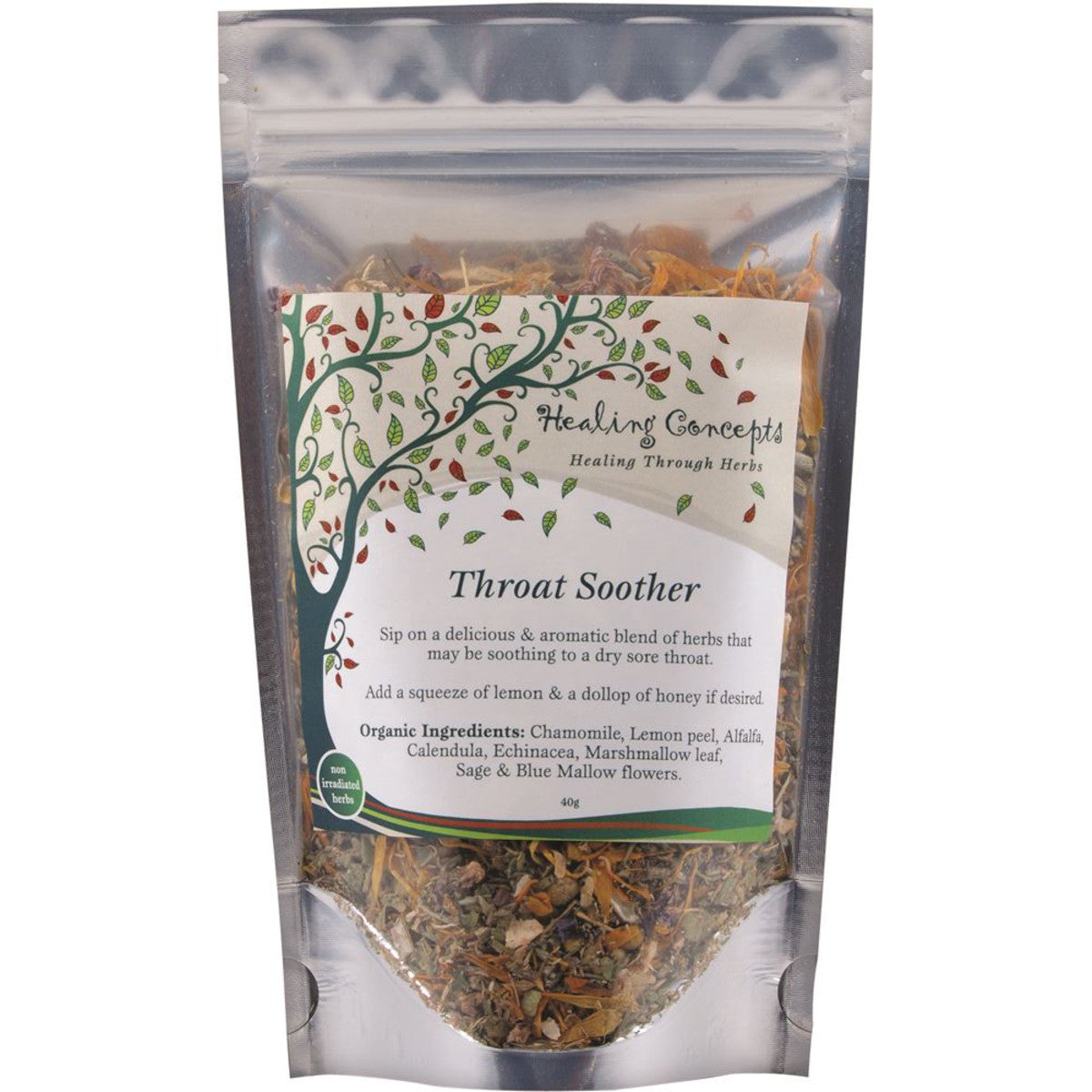 Healing Concepts Organic Blend Throat Soother 40g - Cutprice Online