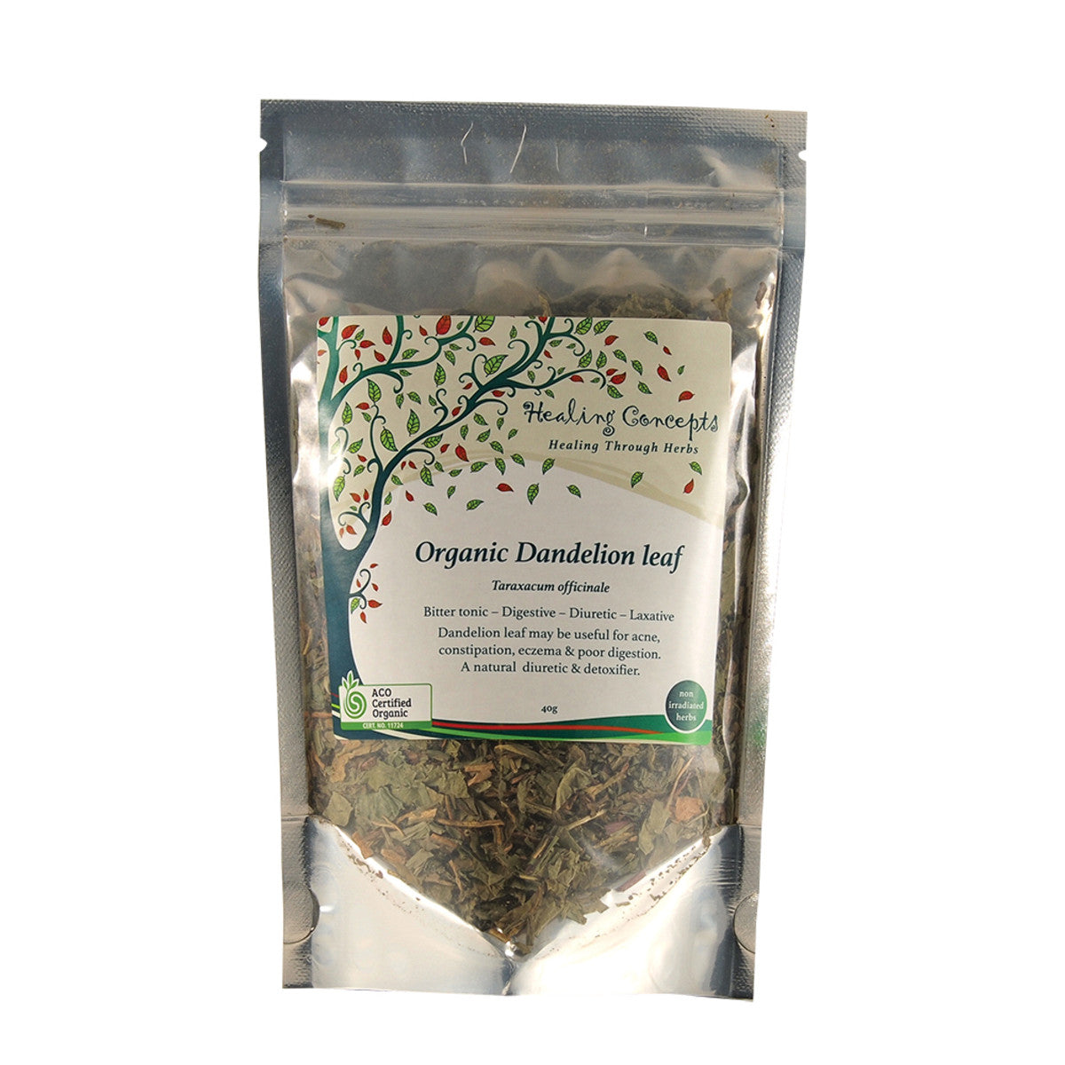 Healing Concepts Organic Dandelion Leaf 40g - Cutprice Online