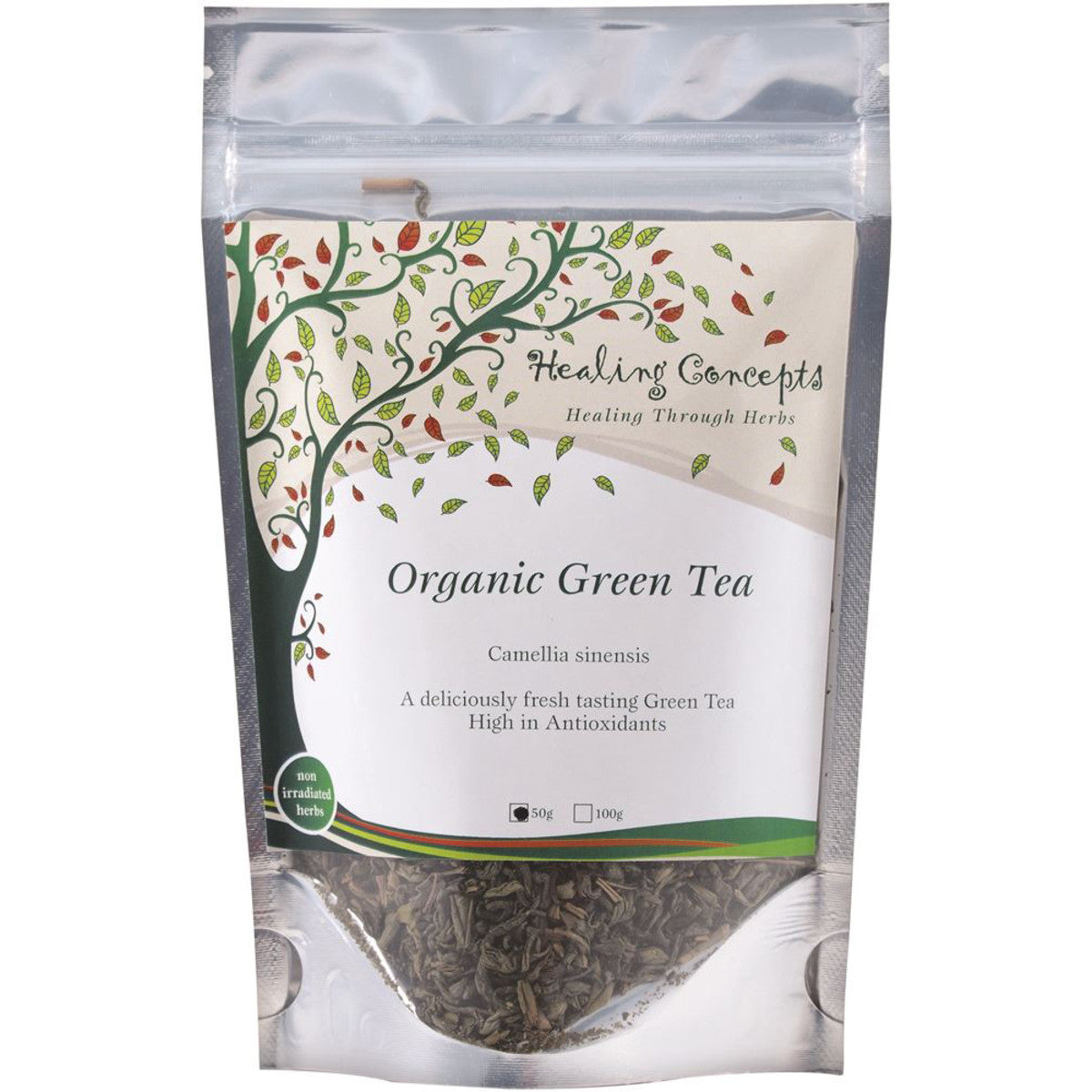Healing Concepts Organic Green Tea 50g - Cutprice Online