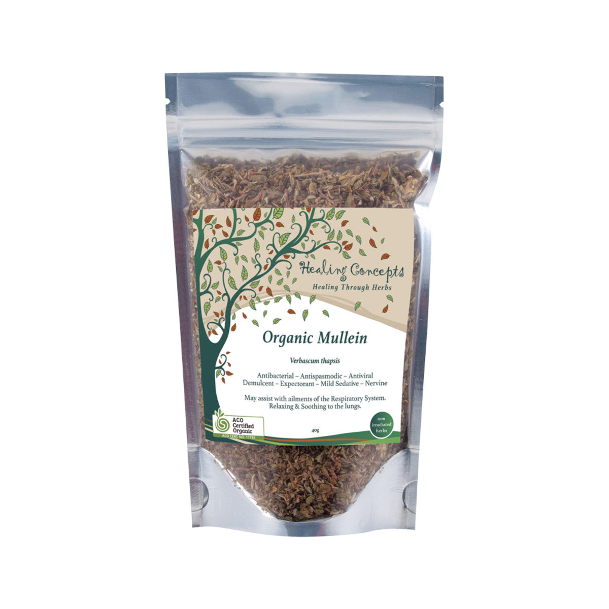 Healing Concepts Organic Mullein 40g - Cutprice Online