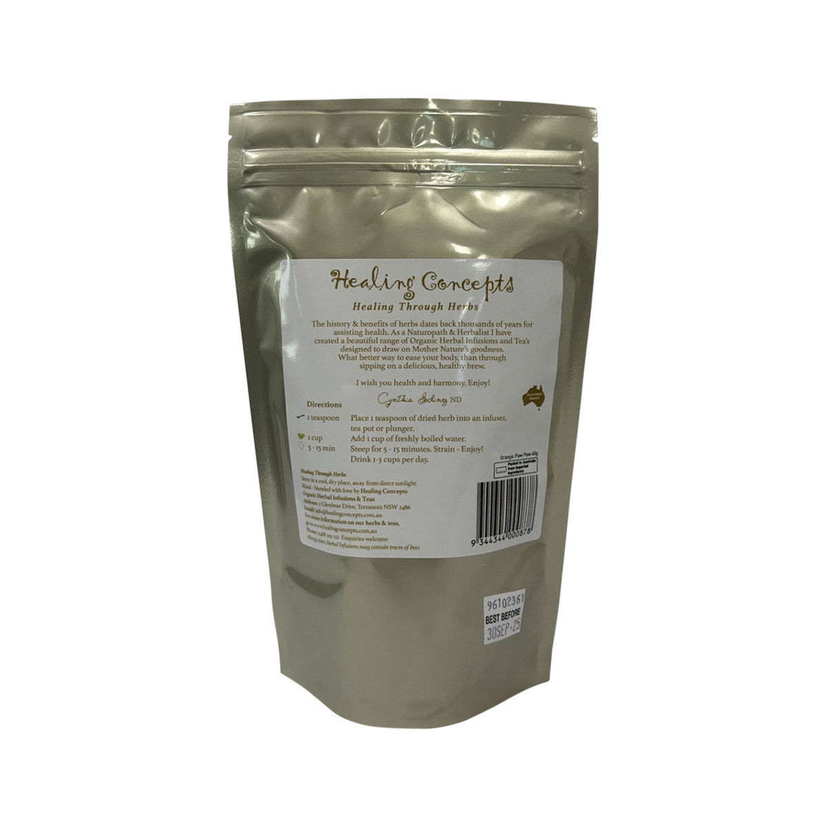 Healing Concepts Organic Paw Paw 40g - Cutprice Online