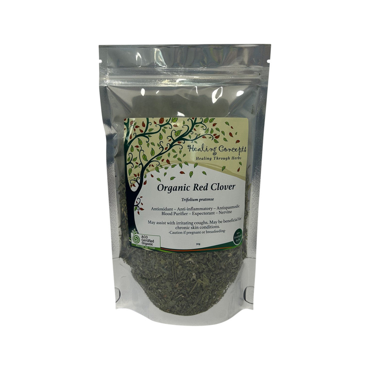 Healing Concepts Organic Red Clover 30g - Cutprice Online