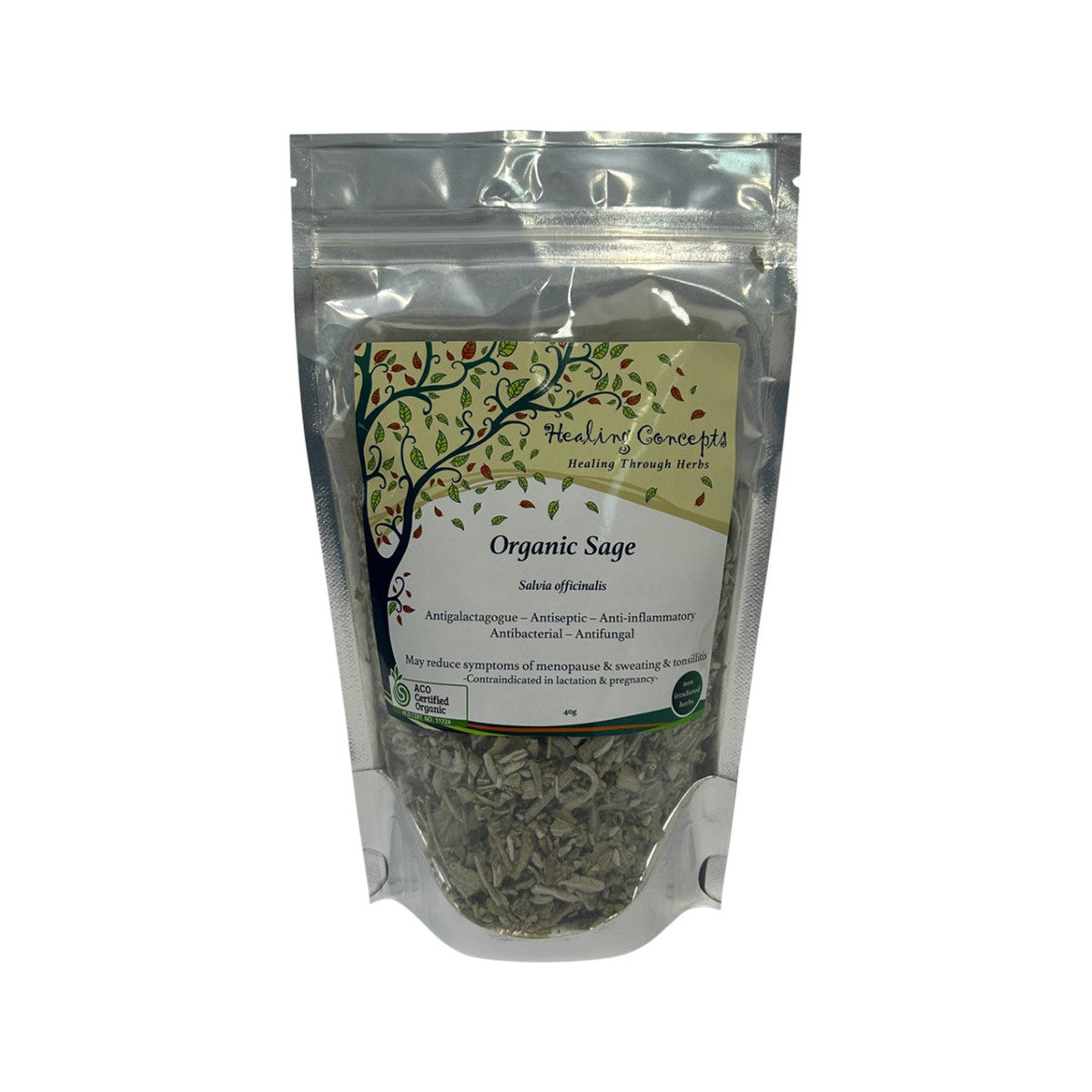 Healing Concepts Organic Sage 40g - Cutprice Online