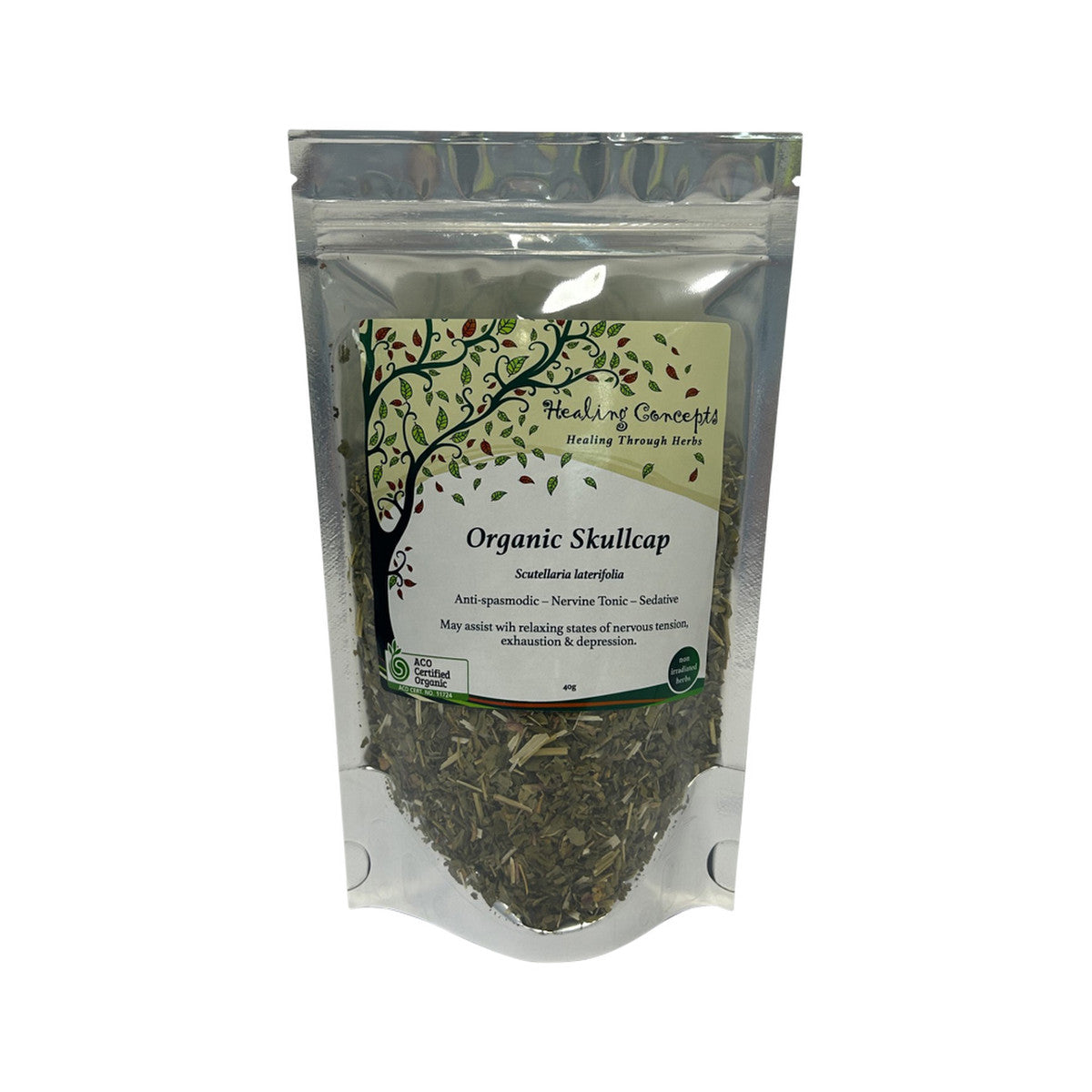 Healing Concepts Organic Skullcap 40g - Cutprice Online