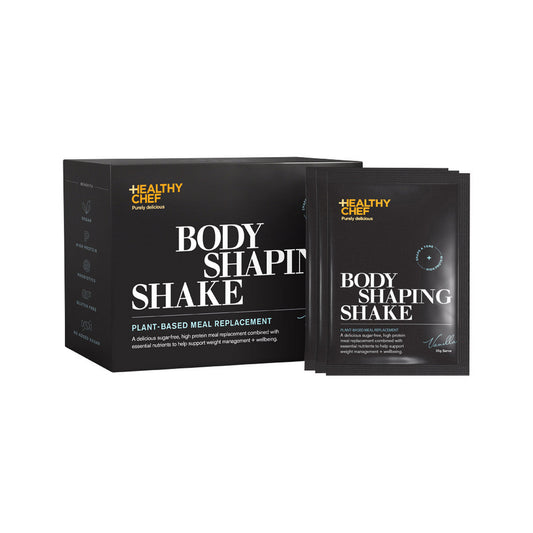 The Healthy Chef Body Shaping Shake (Plant-Based Meal Replacement) Vanilla Sachets 35g (Pack of 14) - Cutprice Online