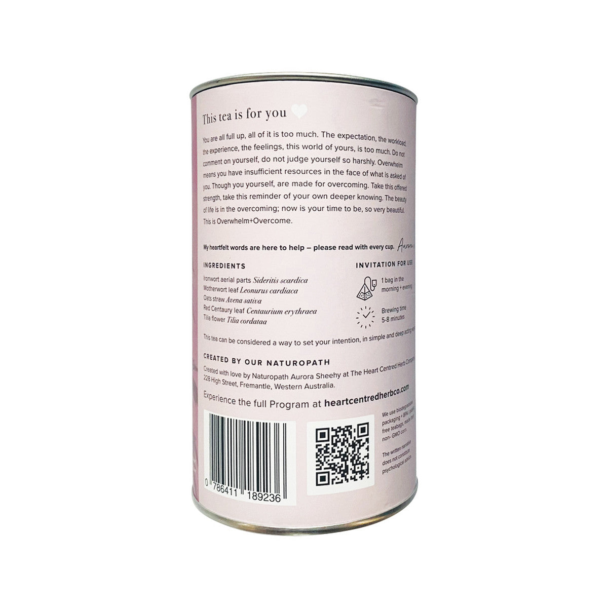 The Heart Centred Herb Company Overwhelm + Overcome x 14 Tea Bags - Cutprice Online