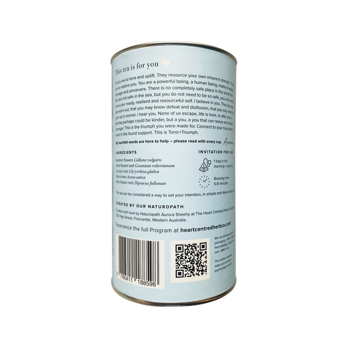 The Heart Centred Herb Company Tonic + Triumph x 14 Tea Bags - Cutprice Online