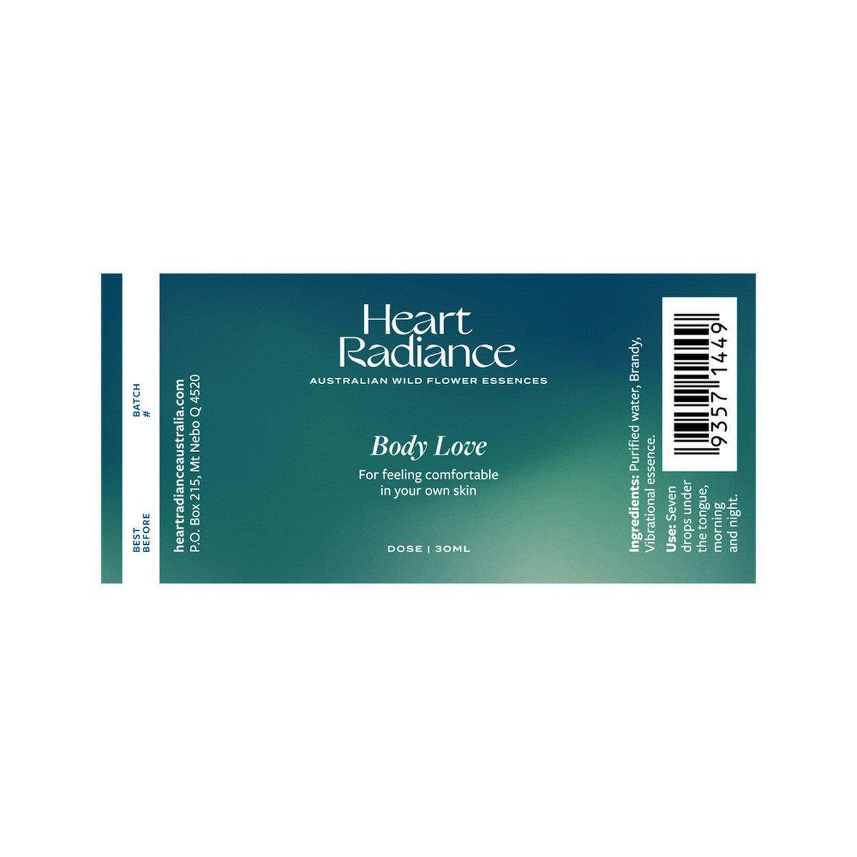 Heart Radiance (Australian Wild Flower Essences) Body Love 30ml - Cutprice Online