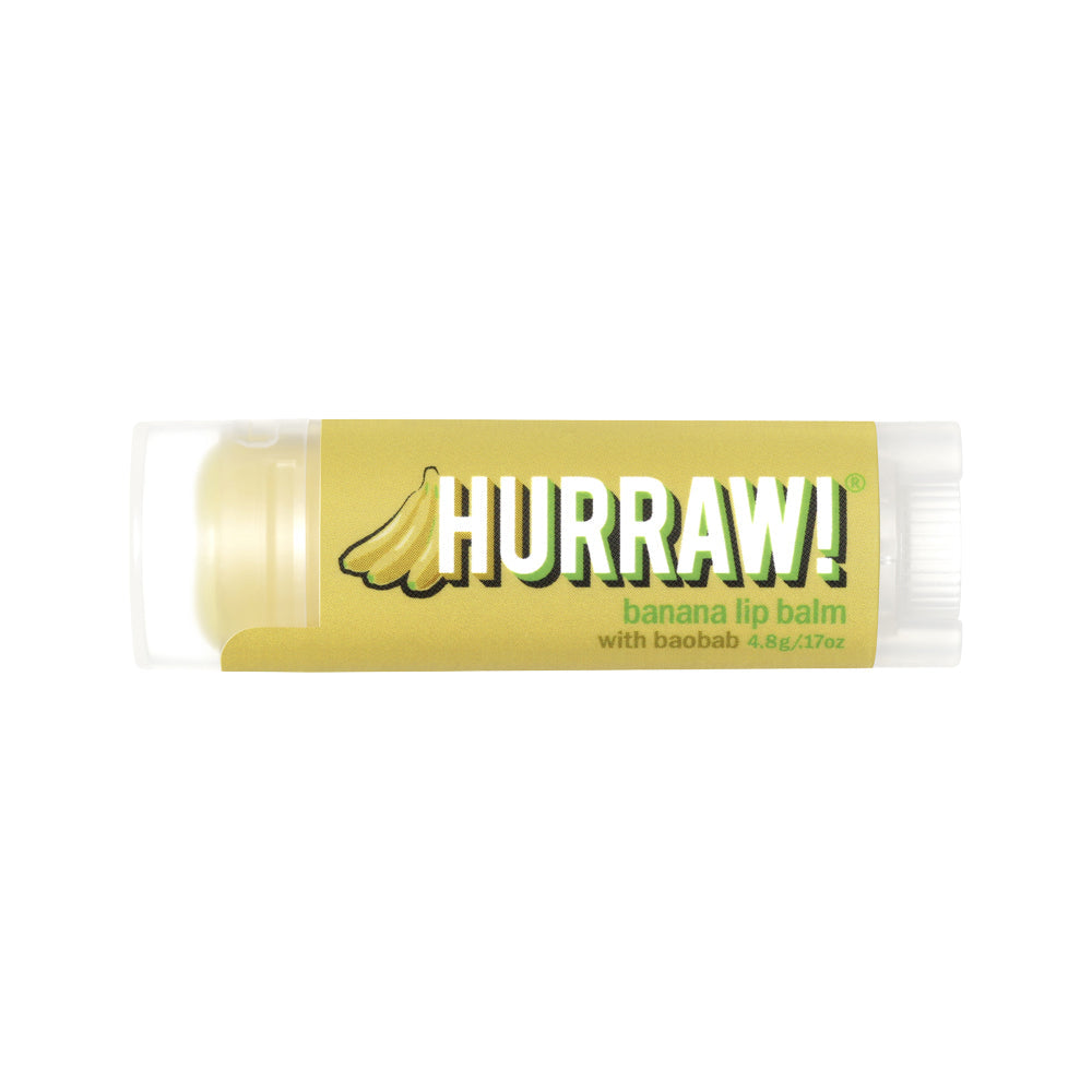 Hurraw! Organic Lip Balm Baobab Banana 4.8GM