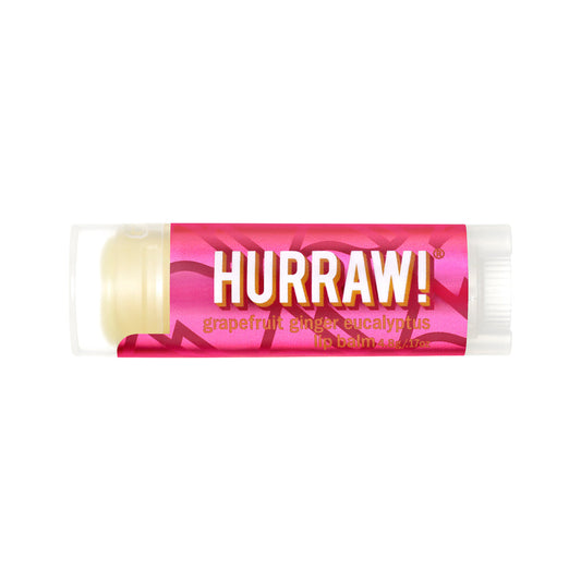 Hurraw! Organic Lip Balm Grapefruit Ginger Eucalyptus 4.8GM
