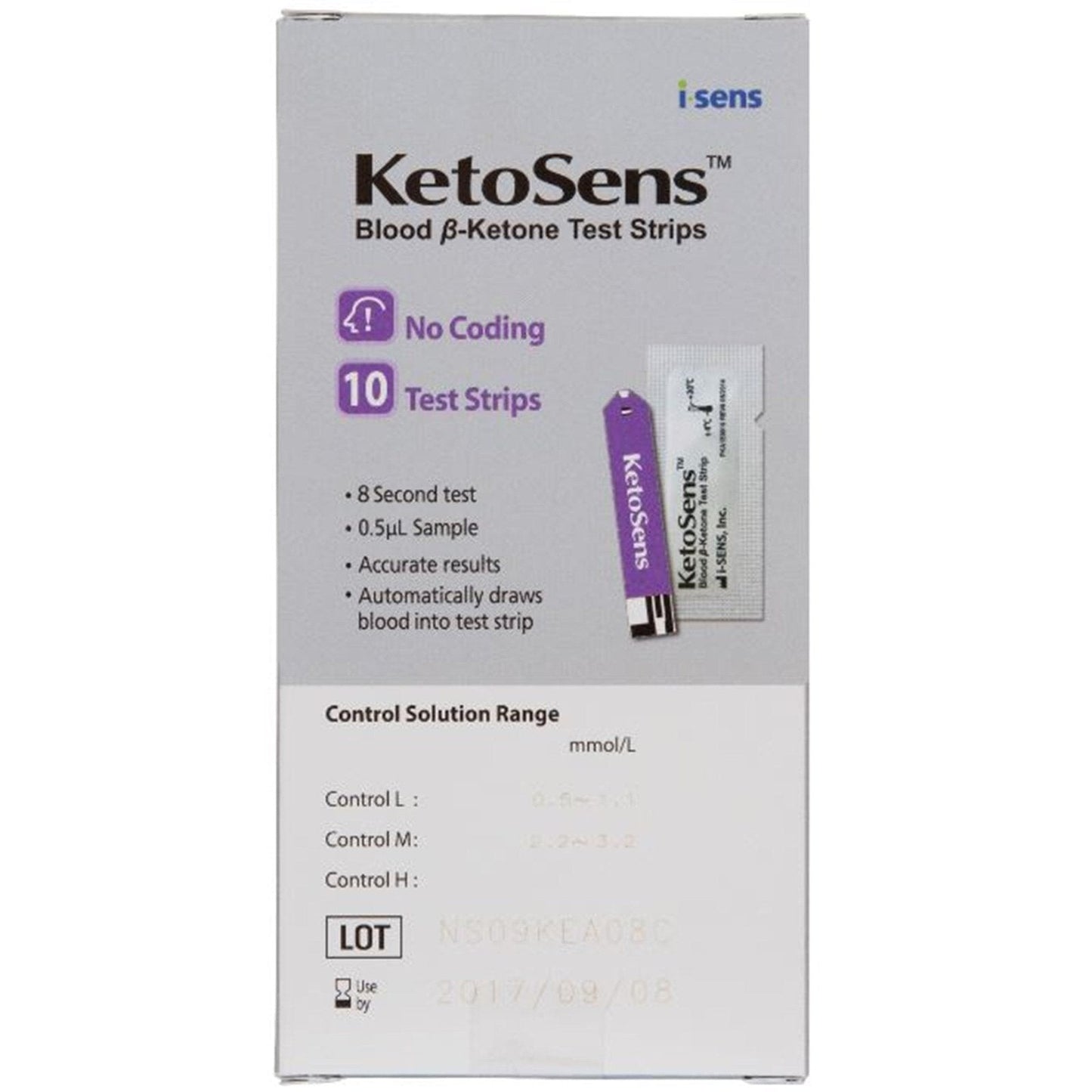 Caresens Ketosens Blood Ketone Test Strips 10 Pack - Cutprice Online