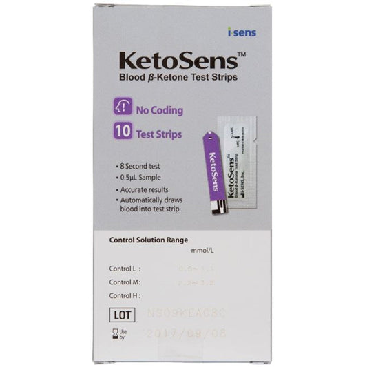 Caresens Ketosens Blood Ketone Test Strips 10 Pack - Cutprice Online
