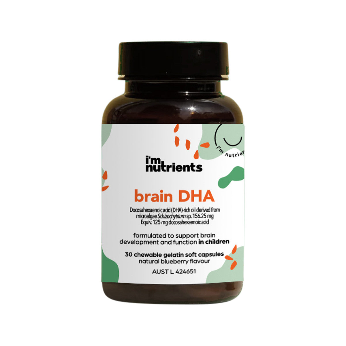 I'm Nutrients Brain DHA Chewable (Blueberry) 30c - Cutprice Online